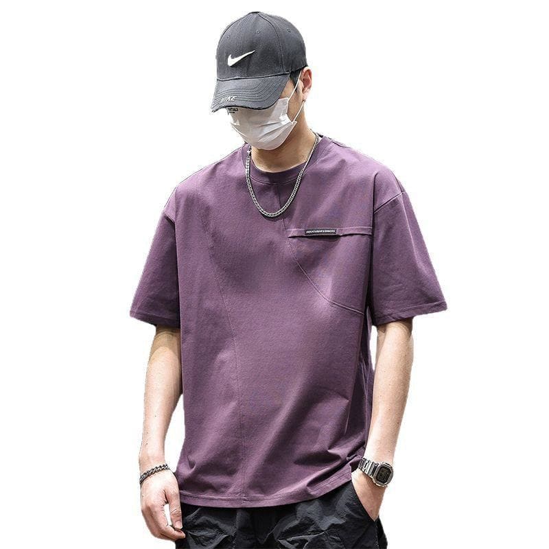 Men's Retro Summer Short Sleeve T-Shirt – Pullover Cotton Tee by LUXE AHMAR – Available at LUXE AHMAR