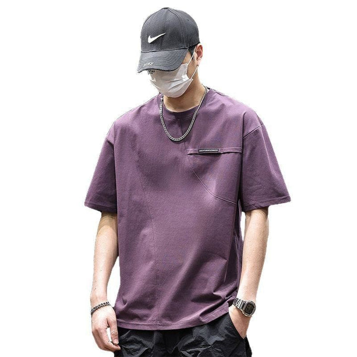 Men's Retro Summer Short Sleeve T-Shirt – Pullover Cotton Tee by LUXE AHMAR – Available at LUXE AHMAR