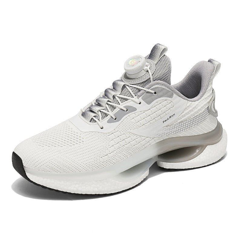 Men's Rotating Button Fly - Knit Mesh Running Shoes – Lightweight Breathable Korean - Style Sneakers by LUXE AHMAR – Available at LUXE AHMAR
