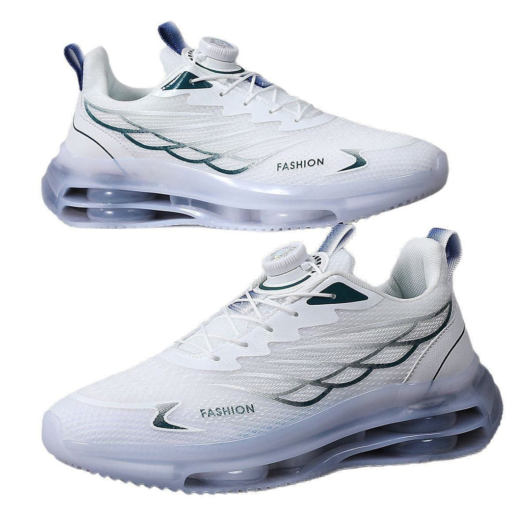 Men's Rotating Button Mesh Running Shoes – Lightweight Breathable Korean - Style by LUXE AHMAR – Available at LUXE AHMAR