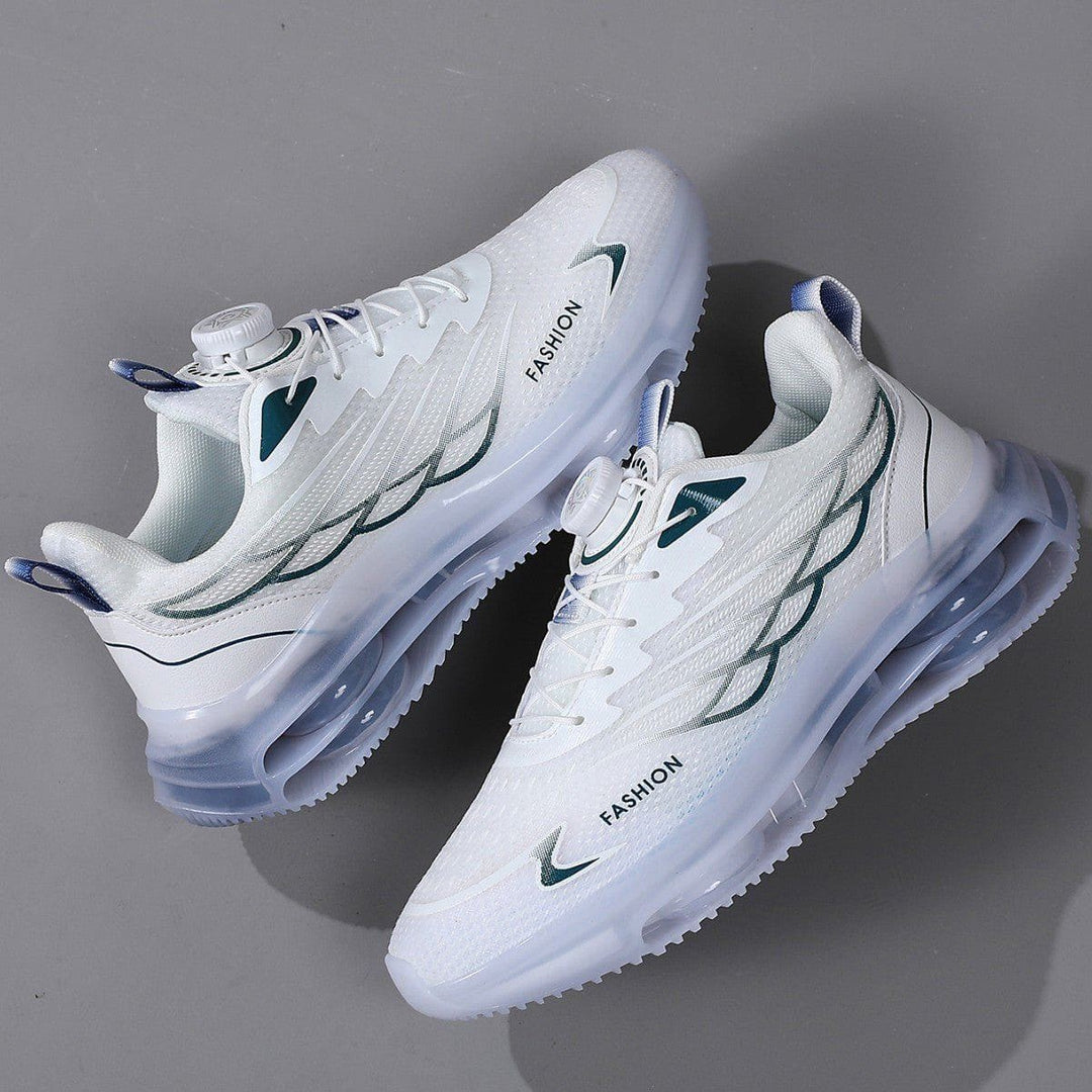 Men's Rotating Button Mesh Running Shoes – Lightweight Breathable Korean - Style by LUXE AHMAR – Available at LUXE AHMAR