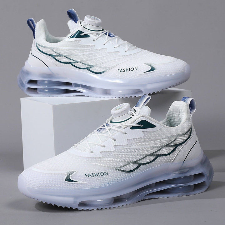 Men's Rotating Button Mesh Running Shoes – Lightweight Breathable Korean - Style by LUXE AHMAR – Available at LUXE AHMAR