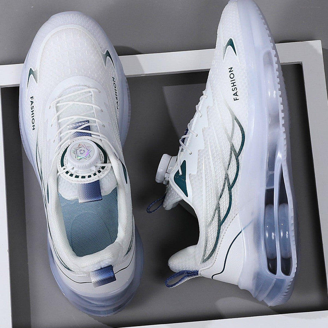 Men's Rotating Button Mesh Running Shoes – Lightweight Breathable Korean - Style by LUXE AHMAR – Available at LUXE AHMAR
