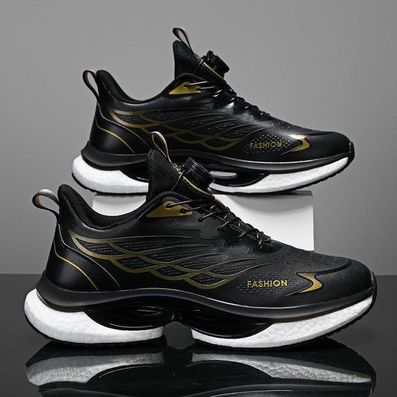 Men’s Rotating Button Running Sneakers – Breathable Lightweight Shock - Absorbing Sports Shoes by LUXE AHMAR – Available at LUXE AHMAR