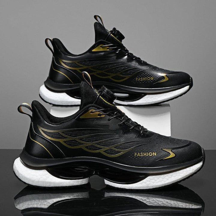 Men’s Rotating Button Running Sneakers – Breathable Lightweight Shock - Absorbing Sports Shoes by LUXE AHMAR – Available at LUXE AHMAR