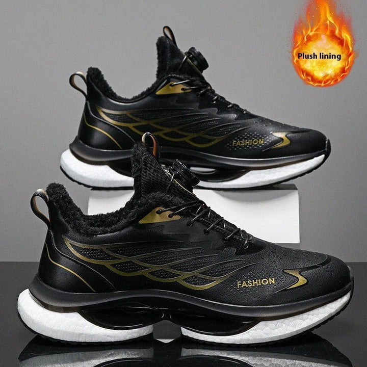 Men’s Rotating Button Running Sneakers – Breathable Lightweight Shock - Absorbing Sports Shoes by LUXE AHMAR – Available at LUXE AHMAR