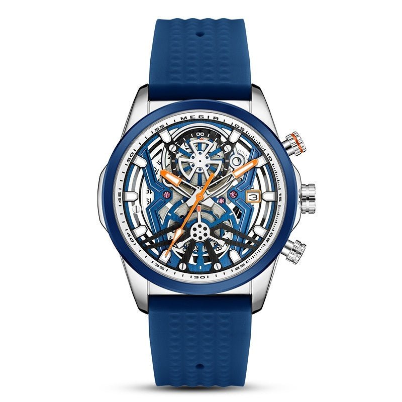 Men's Silicone Mechanical Style Decorative Quartz Watch by LUXE AHMAR – Available at LUXE AHMAR