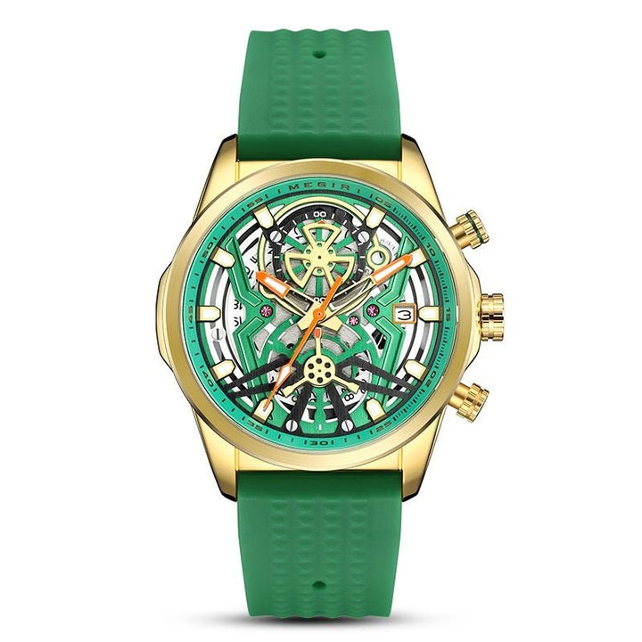 Men's Silicone Mechanical Style Decorative Quartz Watch by LUXE AHMAR – Available at LUXE AHMAR