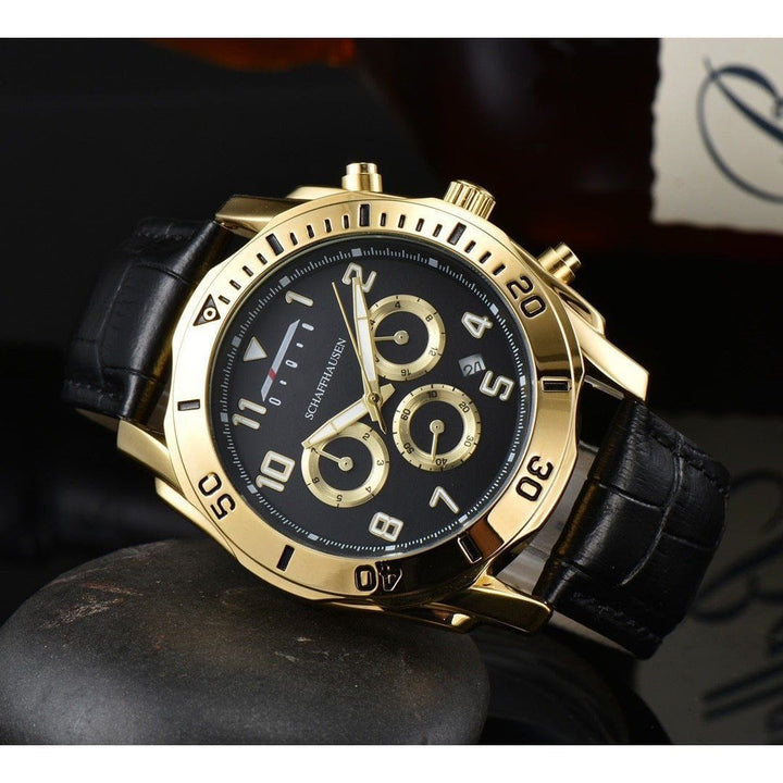 Men’s Six - Pin Timing Full - Function Quartz Watch – Elegant Business Design by LUXE AHMAR – Available at LUXE AHMAR