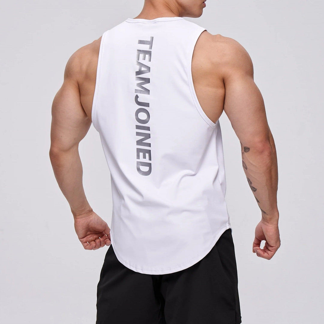 Men’s Slim Fit Sleeveless Sports Shirt – Breathable Cotton Gym Tank Top by LUXE AHMAR – Available at LUXE AHMAR