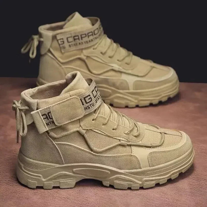 Men’s Snow Boots – British Style Autumn/Winter Fashion, Anti - Skid Comfortable Flat Outdoor Walking Leisure Shoes by Luxe Ahmar – Available at LUXE AHMAR