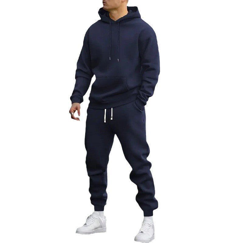 Men's Solid Color Hooded Sports Set – Hoodie & Jogger Pants by LUXE AHMAR – Available at LUXE AHMAR