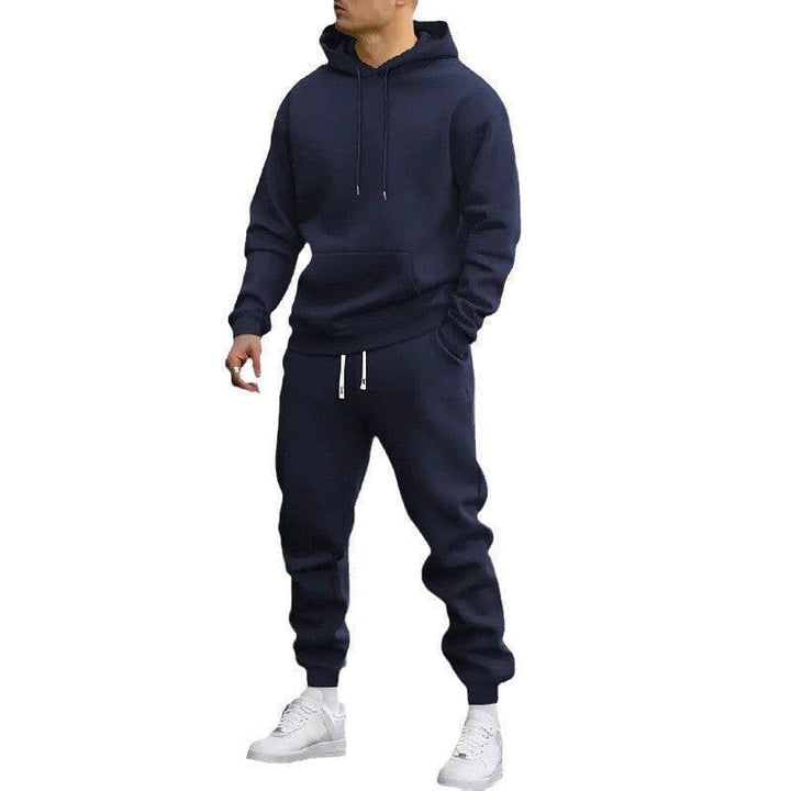 Men's Solid Color Hooded Sports Set – Hoodie & Jogger Pants by LUXE AHMAR – Available at LUXE AHMAR