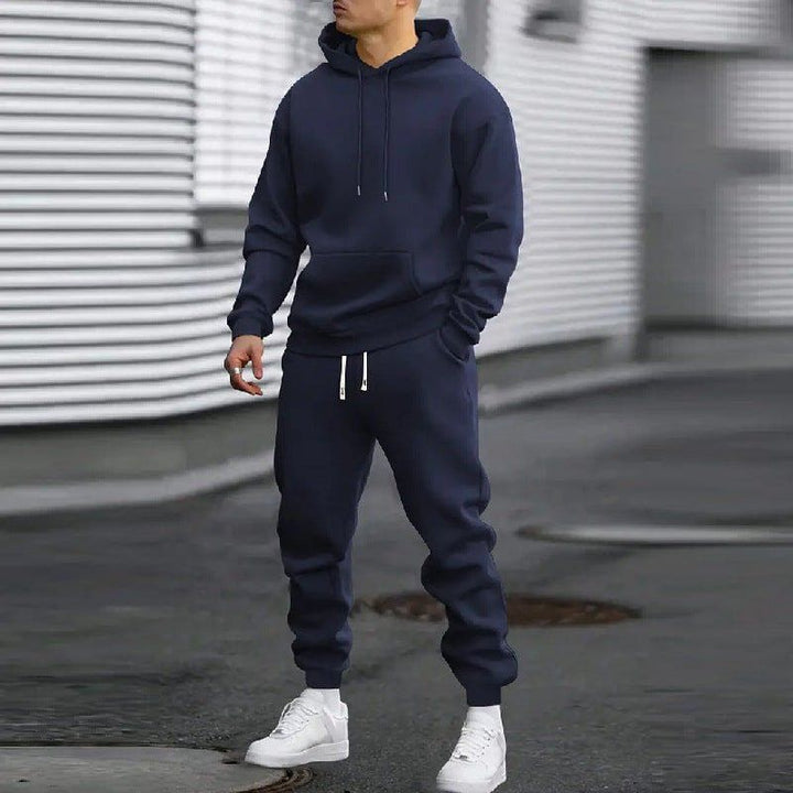Men's Solid Color Hooded Sports Set – Hoodie & Jogger Pants by LUXE AHMAR – Available at LUXE AHMAR