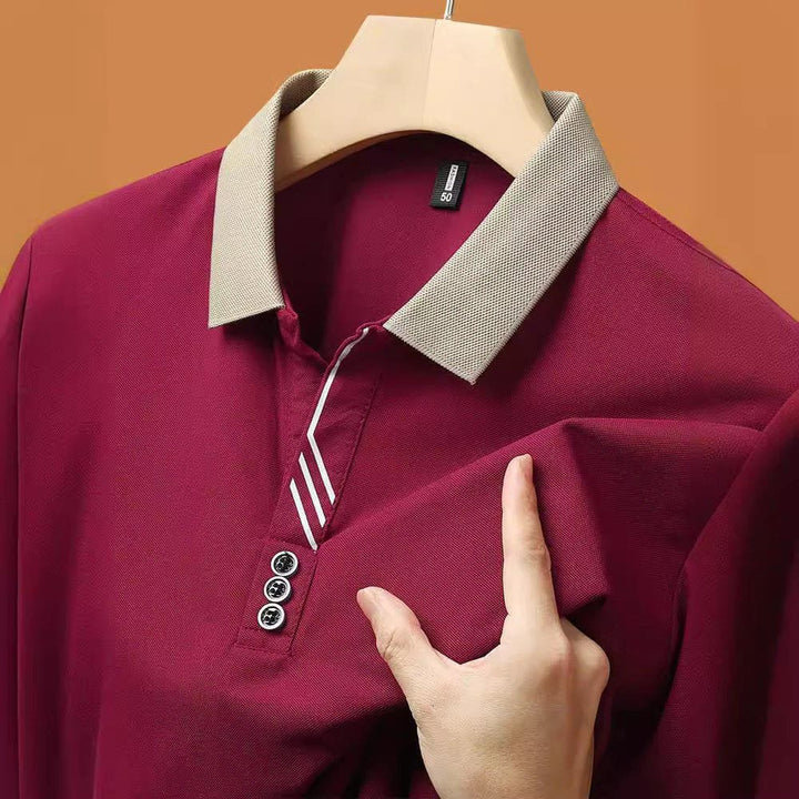 Men’s Solid Color Short - Sleeve Lapel Polo Shirt – Casual Summer T-Shirt by LUXE AHMAR – Available at LUXE AHMAR