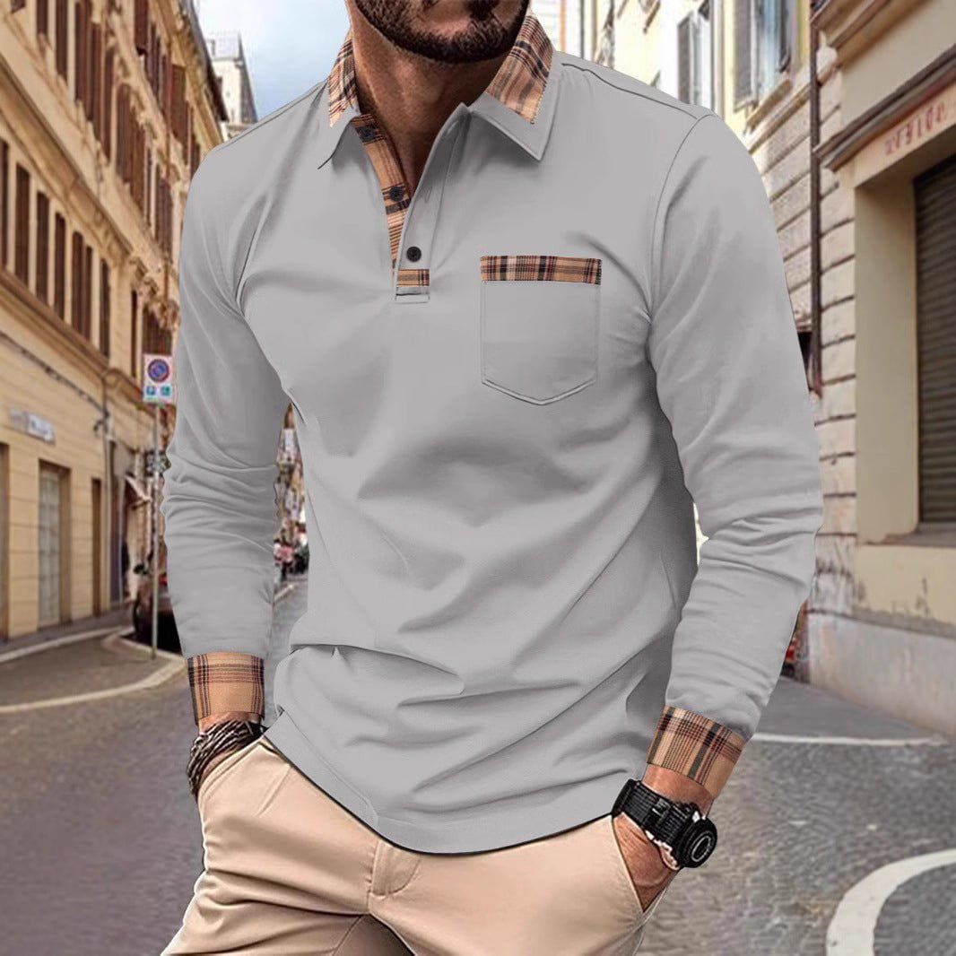 Men’s Solid Color Sports Polo Shirt – Casual & Stylish Short Sleeve Top by LUXE AHMAR – Available at LUXE AHMAR