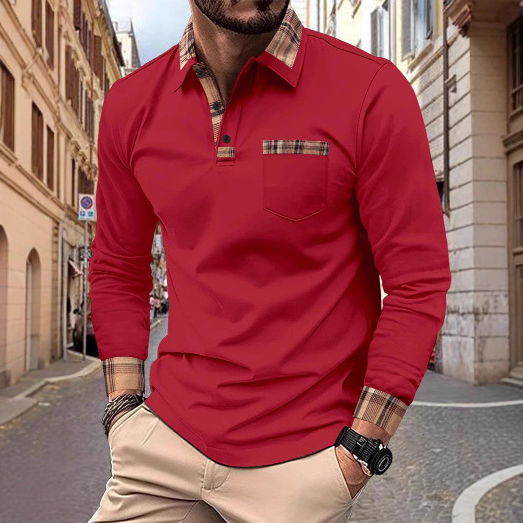 Men’s Solid Color Sports Polo Shirt – Casual & Stylish Short Sleeve Top by LUXE AHMAR – Available at LUXE AHMAR