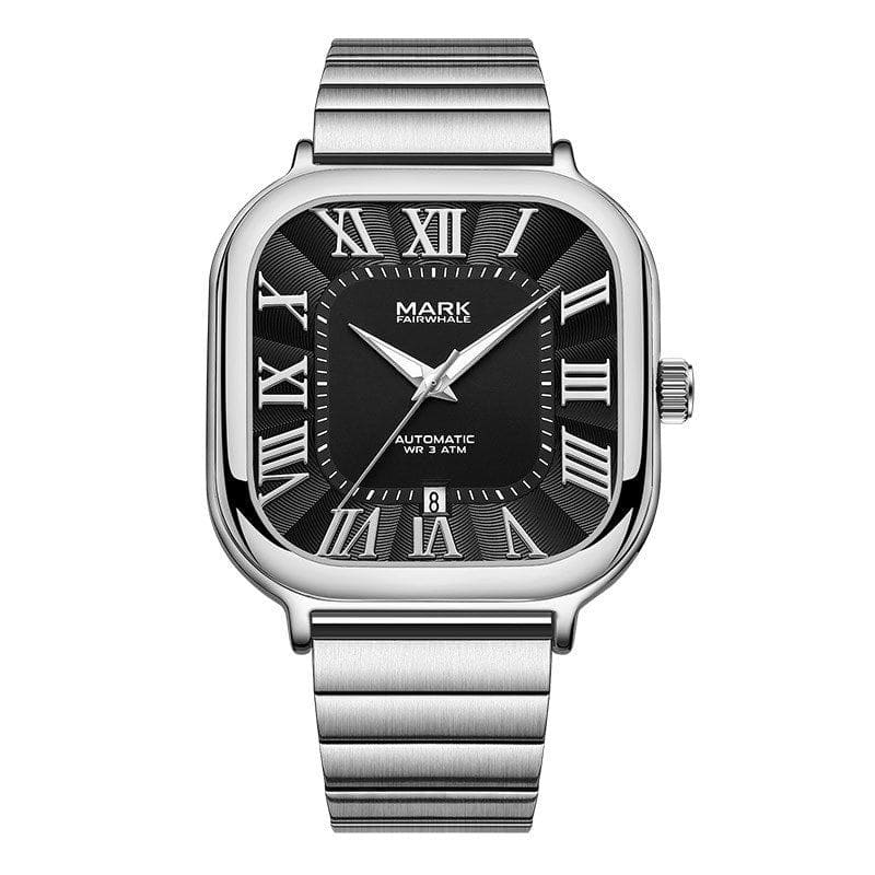 Men’s Square Automatic Mechanical Watch – Luminous, Waterproof & Stainless Steel Design by LUXE AHMAR – Available at LUXE AHMAR