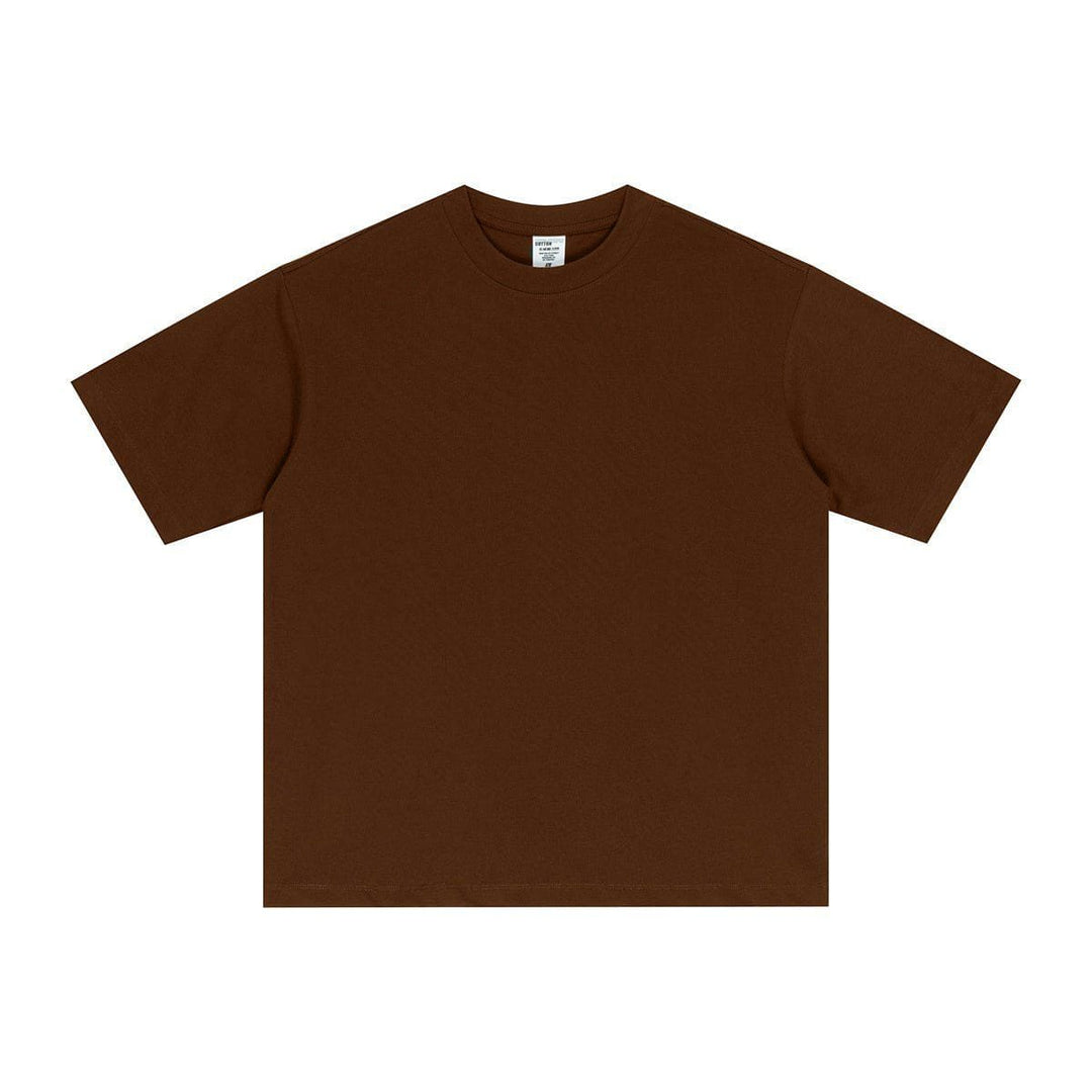 Men’s Street Style Loose Fit Long - Staple Cotton Short Sleeve T-Shirt by LUXE AHMAR – Available at LUXE AHMAR