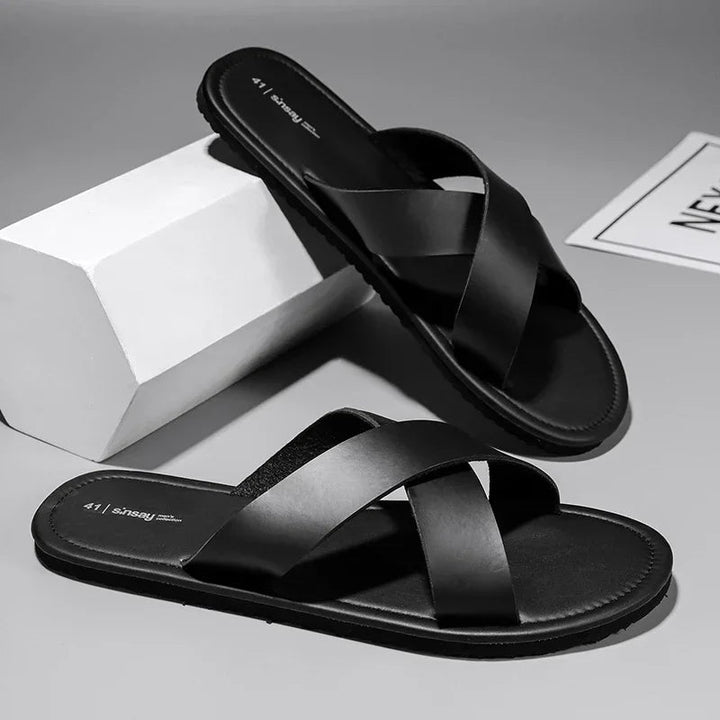 Men's Summer Casual Slippers – Soft Sole Outdoor Slides & Beach Sandals (Sizes 39 - 46) by Luxe Ahmar – Available at LUXE AHMAR