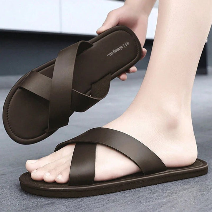 Men's Summer Casual Slippers – Soft Sole Outdoor Slides & Beach Sandals (Sizes 39 - 46) by Luxe Ahmar – Available at LUXE AHMAR