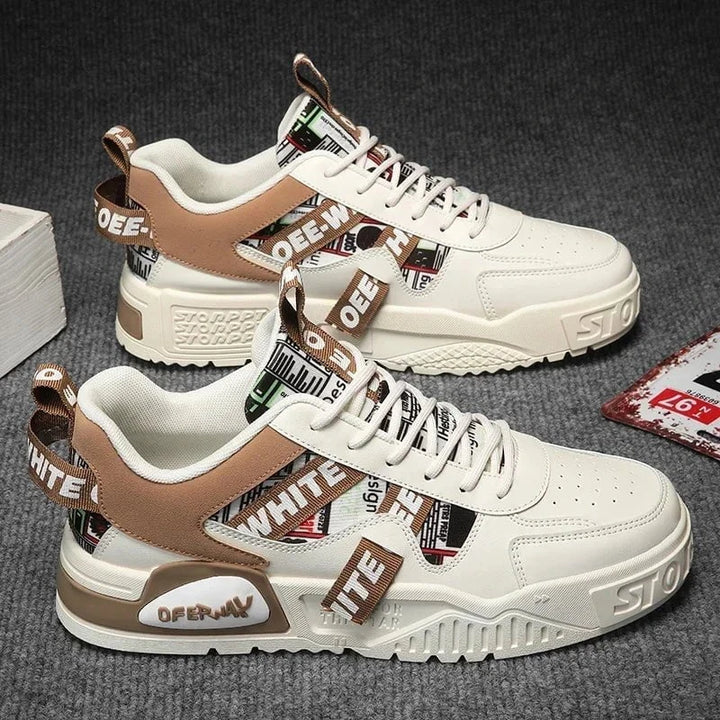 Men's Summer Leather Sneakers – Casual Fashion Platform Shoes for Running, Hiking, and Outdoor Sports by Luxe Ahmar – Available at LUXE AHMAR