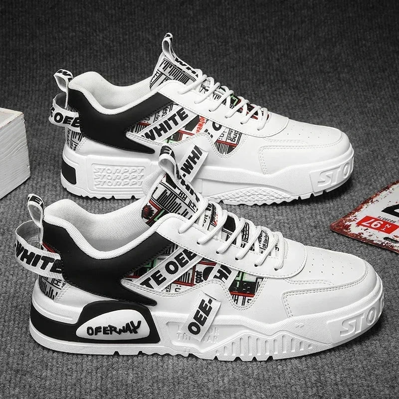 Men's Summer Leather Sneakers – Casual Fashion Platform Shoes for Running, Hiking, and Outdoor Sports by Luxe Ahmar – Available at LUXE AHMAR