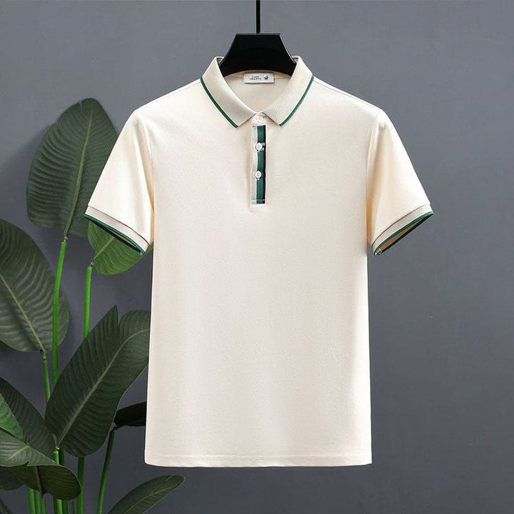 Men's Summer Pearl Cotton Polo Shirt – Breathable Short Sleeve T-Shirt by LUXE AHMAR – Available at LUXE AHMAR