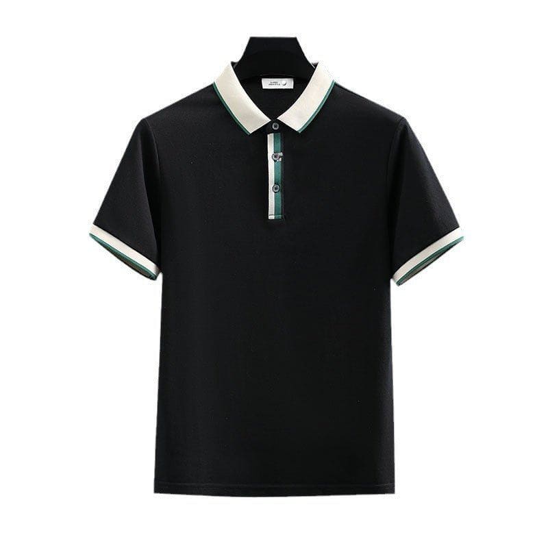 Men's Summer Pearl Cotton Polo Shirt – Breathable Short Sleeve T-Shirt by LUXE AHMAR – Available at LUXE AHMAR