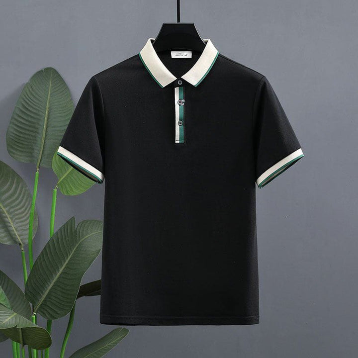 Men's Summer Pearl Cotton Polo Shirt – Breathable Short Sleeve T-Shirt by LUXE AHMAR – Available at LUXE AHMAR
