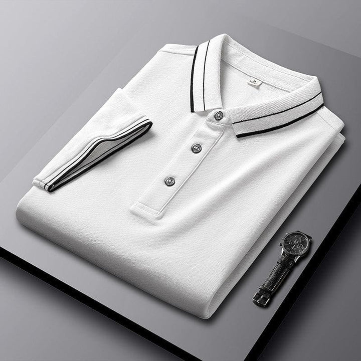 Men's Summer Polo Shirt – Slim Fit Lapel Collar Short Sleeve Tee by LUXE AHMAR – Available at LUXE AHMAR