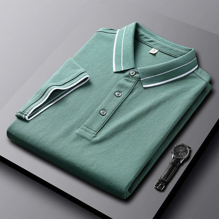 Men's Summer Polo Shirt – Slim Fit Lapel Collar Short Sleeve Tee by LUXE AHMAR – Available at LUXE AHMAR