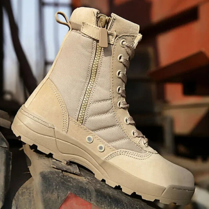 Men’s Tactical Desert Combat Boots – Special Force Hiking Ankle Boots, Outdoor Work Safety Shoes by Luxe Ahmar – Available at LUXE AHMAR