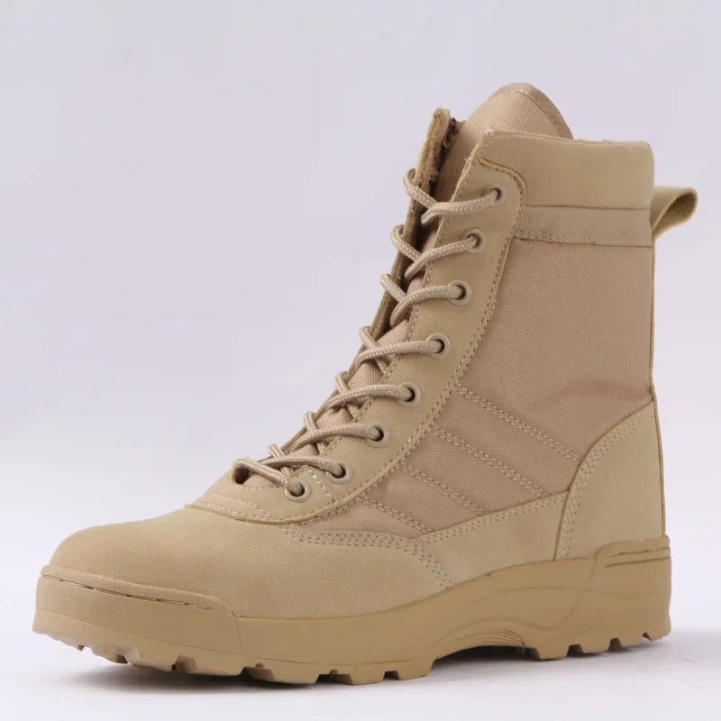 Men’s Tactical Desert Combat Boots – Special Force Hiking Ankle Boots, Outdoor Work Safety Shoes by Luxe Ahmar – Available at LUXE AHMAR