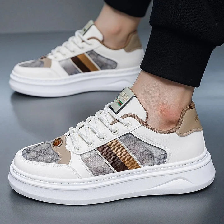 Men's Thick - Soled Skateboard Sneakers – 2025 Lightweight Breathable Anti - Slip Casual Sports Shoes for Spring and Summer by Luxe Ahmar – Available at LUXE AHMAR