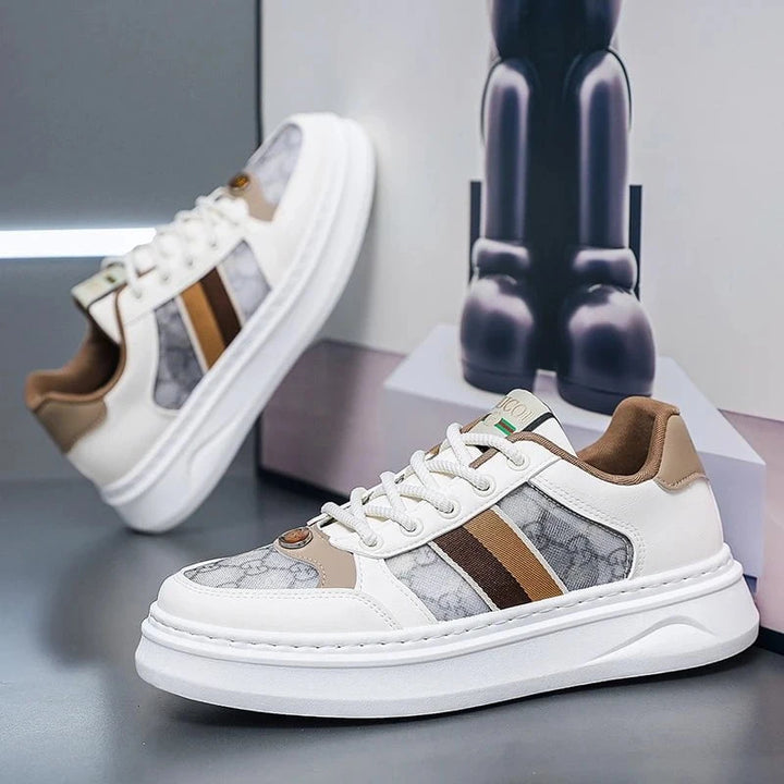 Men's Thick - Soled Skateboard Sneakers – 2025 Lightweight Breathable Anti - Slip Casual Sports Shoes for Spring and Summer by Luxe Ahmar – Available at LUXE AHMAR