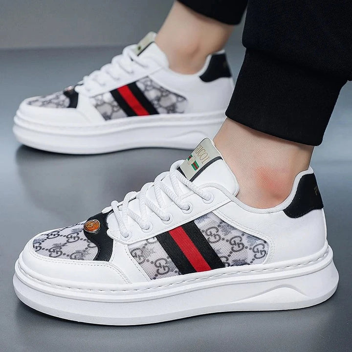 Men's Thick - Soled Skateboard Sneakers – 2025 Lightweight Breathable Anti - Slip Casual Sports Shoes for Spring and Summer by Luxe Ahmar – Available at LUXE AHMAR