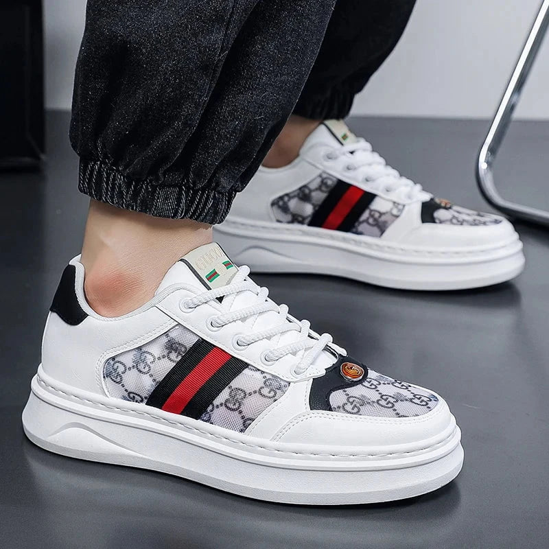 Men's Thick - Soled Skateboard Sneakers – 2025 Lightweight Breathable Anti - Slip Casual Sports Shoes for Spring and Summer by Luxe Ahmar – Available at LUXE AHMAR