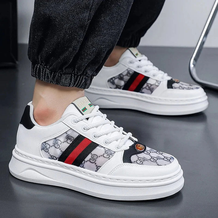 Men's Thick - Soled Skateboard Sneakers – 2025 Lightweight Breathable Anti - Slip Casual Sports Shoes for Spring and Summer by Luxe Ahmar – Available at LUXE AHMAR