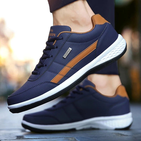 Men's Trendy Casual Sneakers – Non - Slip Outdoor Walking Shoes for Tennis & Everyday Wear by Luxe Ahmar – Available at LUXE AHMAR