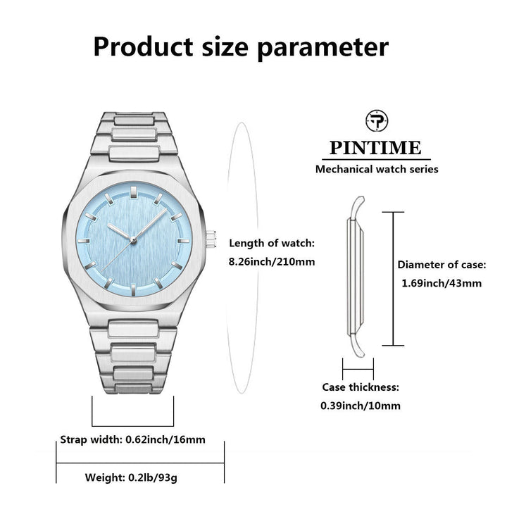 Men's Watch Luxurious And Simple Octagonal Large Dial by LUXE AHMAR – Available at LUXE AHMAR