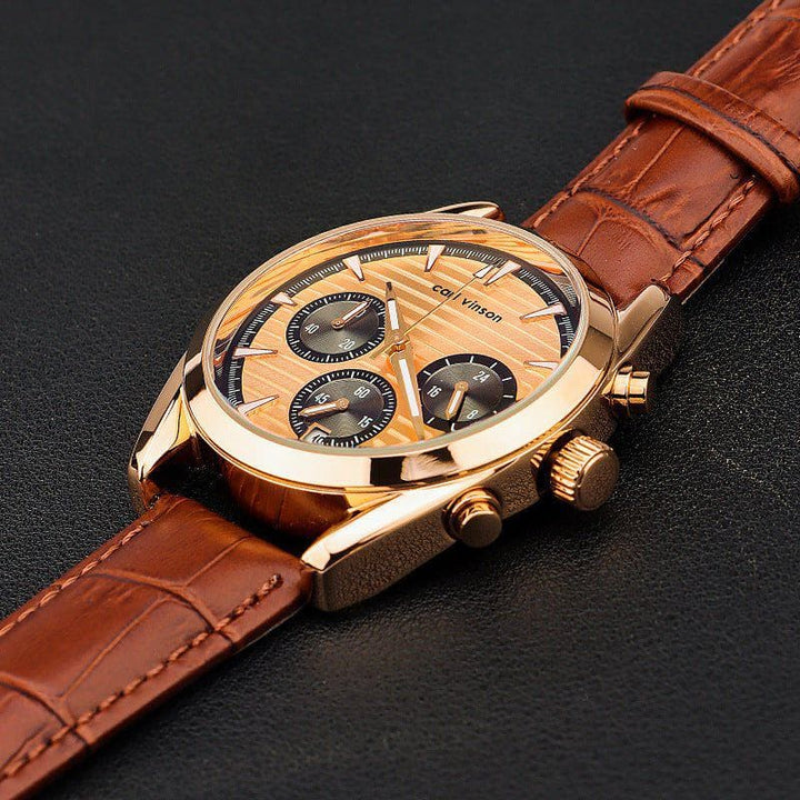 Men’s Waterproof Luminous Quartz Watch – Casual Style with Alloy Case by LUXE AHMAR – Available at LUXE AHMAR