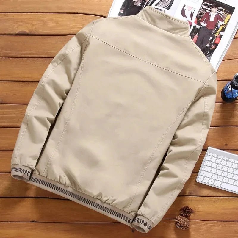 Men's Winter Warm Thickened Fashion Bomber Jacket Casual Solid Color Zipper Top Trend Sports High Quality Coat by Luxe Ahmar – Available at LUXE AHMAR