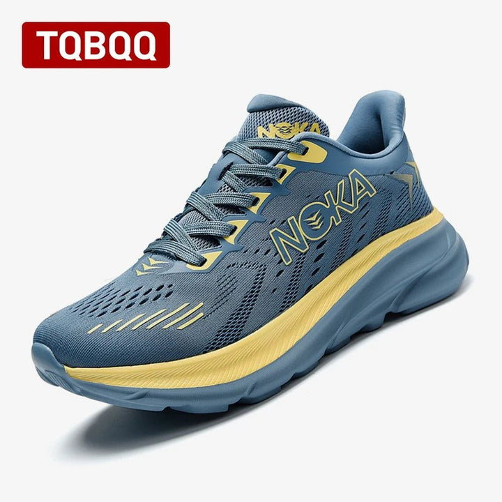 "Men's & Women's Lightweight Carbon Plate Running Shoes – Breathable, Air Cushion Support, Nonskid Elastic Athletic Sneakers for Marathon & Sports" by Luxe Ahmar – Available at LUXE AHMAR