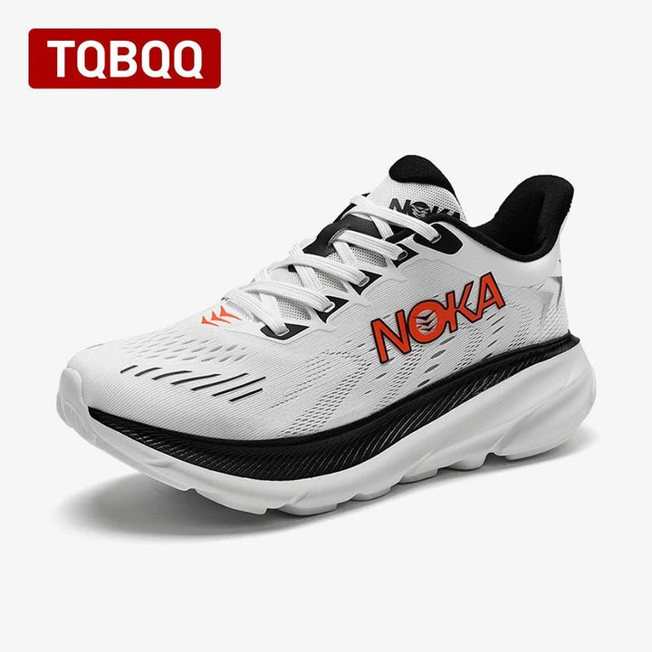 "Men's & Women's Lightweight Carbon Plate Running Shoes – Breathable, Air Cushion Support, Nonskid Elastic Athletic Sneakers for Marathon & Sports" by Luxe Ahmar – Available at LUXE AHMAR