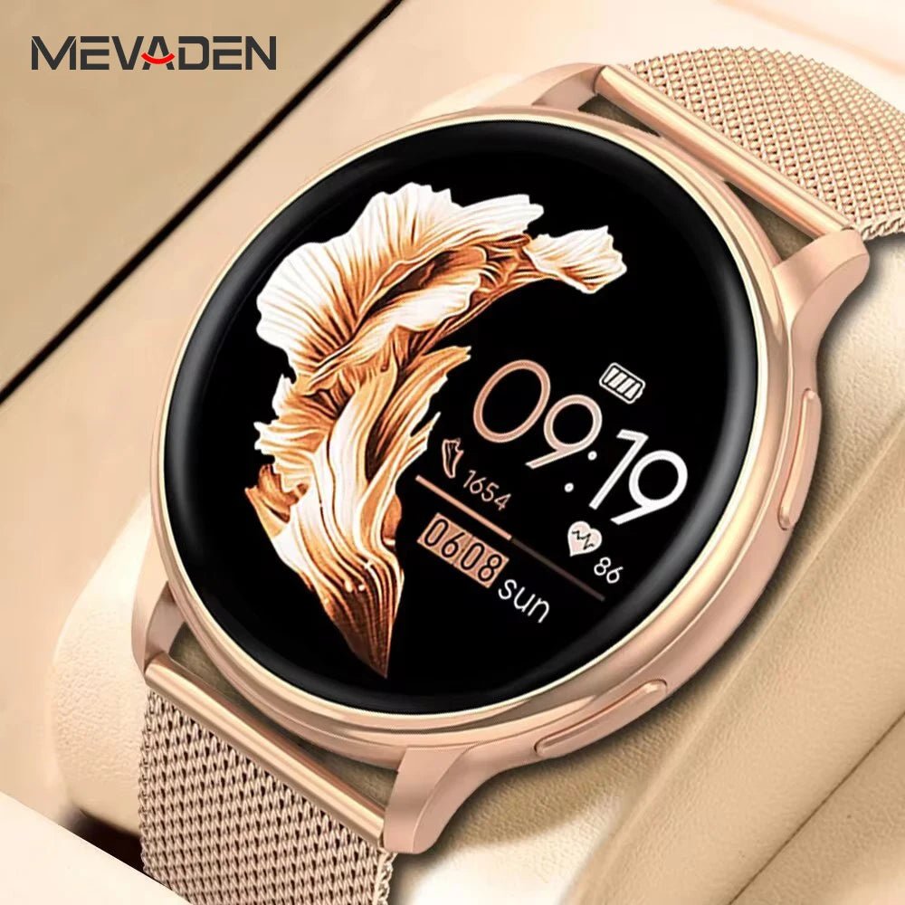 MEVADEN Y22 Smartwatch with Bluetooth Calls, Fitness Tracker & Custom Dials by Luxe Ahmar – Available at LUXE AHMAR