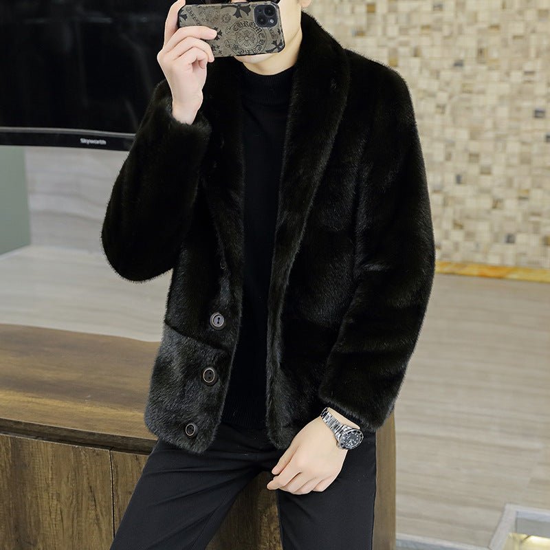 Mink Coat Men's Winter Fur Trend by LUXE AHMAR – Available at LUXE AHMAR