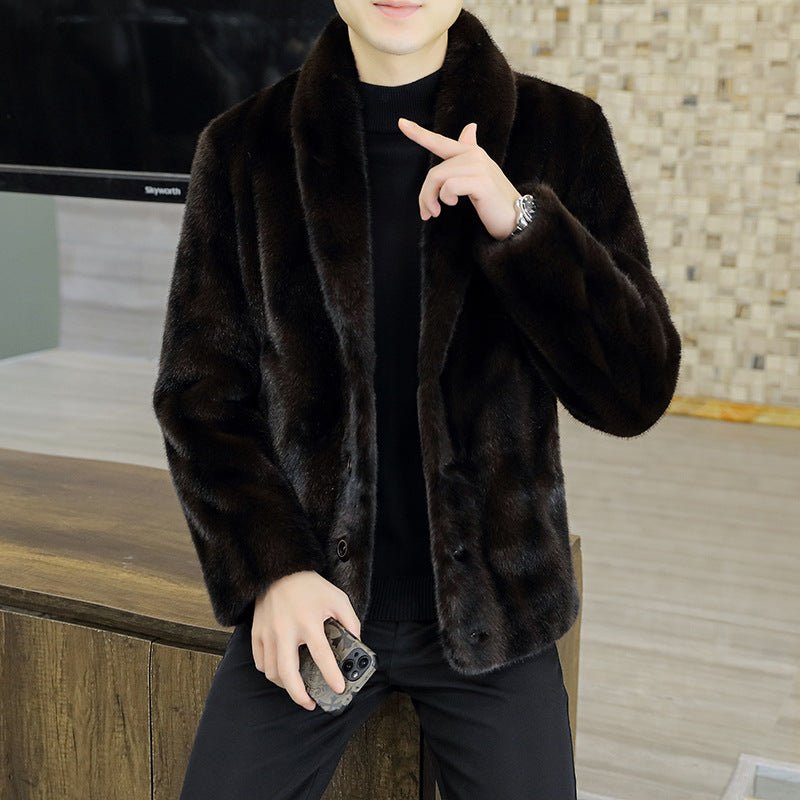 Mink Coat Men's Winter Fur Trend by LUXE AHMAR – Available at LUXE AHMAR