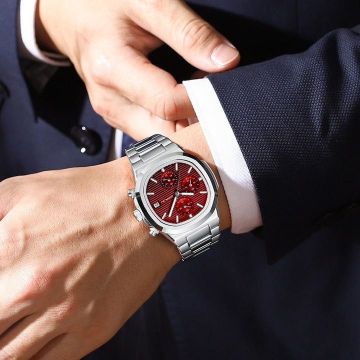 Multifunctional Quartz Waterproof Calendar Six - pin Watch by LUXE AHMAR – Available at LUXE AHMAR