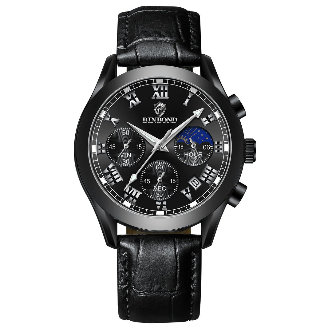 Multifunctional Sports Three Eyes And Six Needles Waterproof Luminous Men's Watch by LUXE AHMAR – Available at LUXE AHMAR